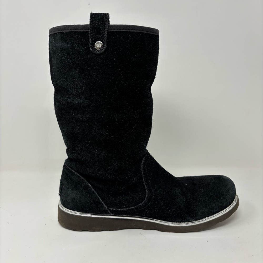UGG Australia Callie Black Suede Boots Size 6 - Picture 6 of 13